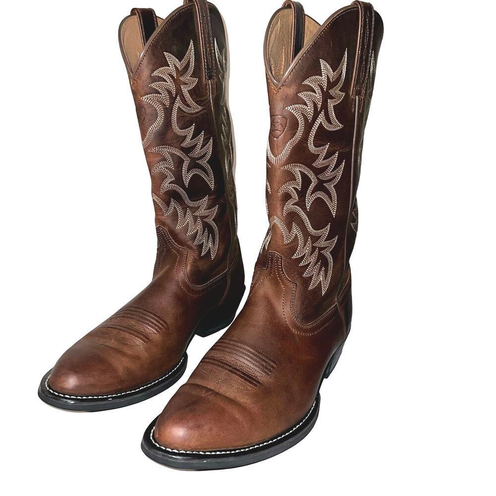 Ariat Men’s Heritage R Toe ATS Pro Series Western Leather Cowboy‎ Boot Size 9.5D
